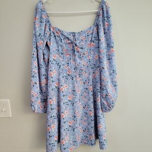 Abercrombie & Fitch Floral Dress Women's Size MT Peasant Milkmaid Cottagecore